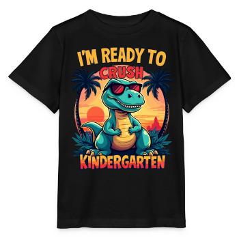 Kindergarten School Enrollment Start Kindergarten Child - Stanley/Stella MINI CREATOR Kids’ T-Shirt - black - Front - Mikhail (115cm)