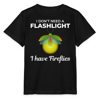 Lucioles Firefly Lightning Bug Insect Collector - T-shirt bio MINI CREATOR Stanley/Stella Enfant - noir - Devant - Mikhail (115cm)
