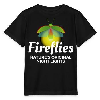 Lucioles Firefly Lightning Bug Insect Collector - T-shirt bio MINI CREATOR Stanley/Stella Enfant - noir - Devant - Mikhail (115cm)