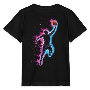 Basketball, Basketball Player, Basketball Player Graphic - Stanley/Stella MINI CREATOR Kids’ T-Shirt - black - Front - Mikhail (115cm)