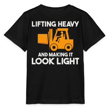 Gabelstaplerfahrer Schwermaschinenfahrer Lustig - Stanley/Stella Kinder T-Shirt MINI CREATOR  - Schwarz - Vorne - Mikhail (115cm)