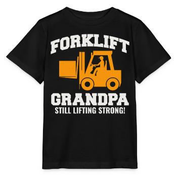 Gabelstapler Opa Fahrer für schwere Maschinen - Stanley/Stella Kinder T-Shirt MINI CREATOR  - Schwarz - Vorne - Mikhail (115cm)