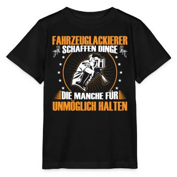 Les peintres de véhicules créent des choses Peintres - T-shirt bio MINI CREATOR Stanley/Stella Enfant - noir - Devant - Mikhail (115cm)