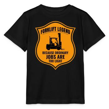 Gabelstaplerfahrer Schwermaschinenfahrer Lustig - Stanley/Stella Kinder T-Shirt MINI CREATOR  - Schwarz - Vorne - Mikhail (115cm)