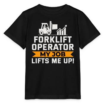 Gabelstaplerfahrer Schwermaschinenfahrer Lustig - Stanley/Stella Kinder T-Shirt MINI CREATOR  - Schwarz - Vorne - Mikhail (115cm)