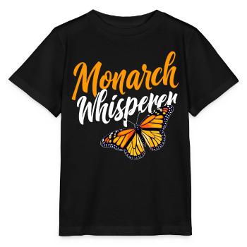 Schmetterling, Monarch Whisperer, Entomologe - Stanley/Stella Kinder T-Shirt MINI CREATOR  - Schwarz - Vorne - Mikhail (115cm)