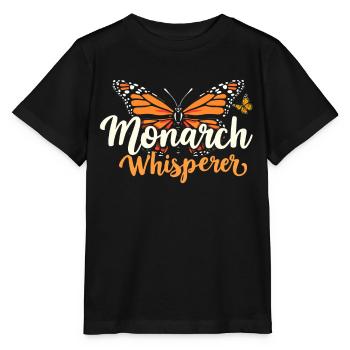 Schmetterling, Monarch Whisperer, Entomologe - Stanley/Stella Kinder T-Shirt MINI CREATOR  - Schwarz - Vorne - Mikhail (115cm)