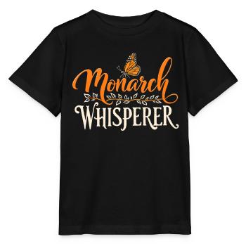 Schmetterling, Monarch Whisperer, Entomologe - Stanley/Stella Kinder T-Shirt MINI CREATOR  - Schwarz - Vorne - Mikhail (115cm)