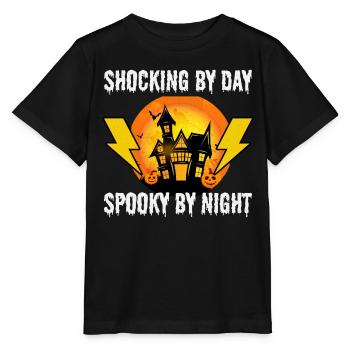 Electrician Halloween: Shocking by Day - Stanley/Stella MINI CREATOR Kids’ T-Shirt - black - Front - Mikhail (115cm)