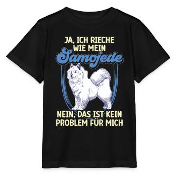 Samoyed Samoyed Spitz Smell of Samoyed - Stanley/Stella MINI CREATOR Kids’ T-Shirt - black - Front - Mikhail (115cm)