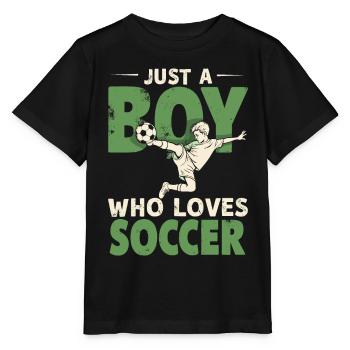 Soccer Soccer Player, Soccer Player Boy - Stanley/Stella MINI CREATOR Kids’ T-Shirt - black - Front - Mikhail (115cm)