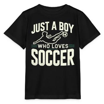 Soccer Soccer Player, Soccer Player Boy - Stanley/Stella MINI CREATOR Kids’ T-Shirt - black - Front - Mikhail (115cm)