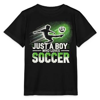 Soccer Soccer Player, Soccer Player Boy - Stanley/Stella MINI CREATOR Kids’ T-Shirt - black - Front - Mikhail (115cm)