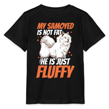 Samoyed is not fat Samoyedspitz Samoyed - Stanley/Stella MINI CREATOR Kids’ T-Shirt - black - Front - Mikhail (115cm)