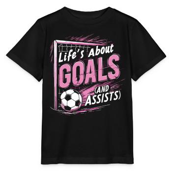 football, joueur de football, joueur de football fille - T-shirt bio MINI CREATOR Stanley/Stella Enfant - noir - Devant - Mikhail (115cm)
