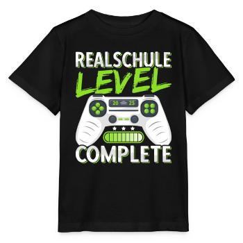 Realschule Abschluss 2025 Realschulabschluss Junge - Stanley/Stella Kinder T-Shirt MINI CREATOR  - Schwarz - Vorne - Mikhail (115cm)