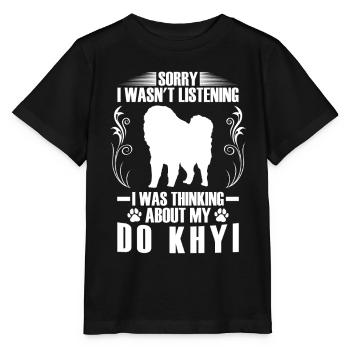 Pensée de Do Khyi Dogue tibétain Mastiff tibétain - T-shirt bio MINI CREATOR Stanley/Stella Enfant - noir - Devant - Mikhail (115cm)