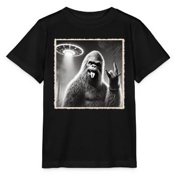Rock, Rocker, Rock Musik, Heavy Metal, Rock Hand - Stanley/Stella Kinder T-Shirt MINI CREATOR  - Schwarz - Vorne - Mikhail (115cm)