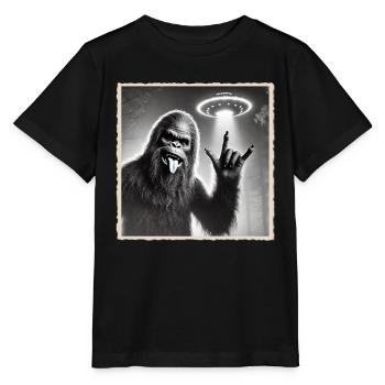 Rock, Rocker, Rock Musik, Heavy Metal, Rock Hand - Stanley/Stella Kinder T-Shirt MINI CREATOR  - Schwarz - Vorne - Mikhail (115cm)