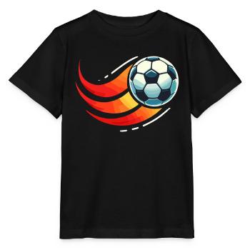 Soccer, Soccer Player, Soccer Player Boy - Stanley/Stella MINI CREATOR Kids’ T-Shirt - black - Front - Mikhail (115cm)