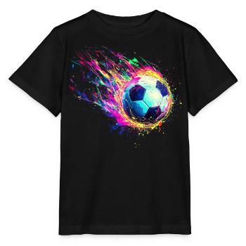 Soccer, Soccer Player, Soccer Player Boy - Stanley/Stella MINI CREATOR Kids’ T-Shirt - black - Front - Mikhail (115cm)