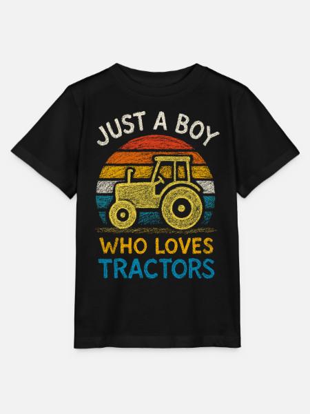Traktor Trecker Landwirt Bauernhof Traktorfahrer - Stanley/Stella Kinder T-Shirt MINI CREATOR - Schwarz