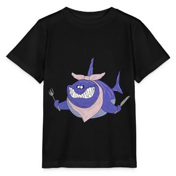 Sehr hungriger Hai - Stanley/Stella Kinder T-Shirt MINI CREATOR  - Schwarz - Vorne - Mikhail (115cm)