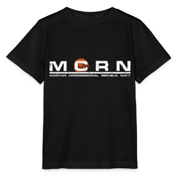 MCRN - Martian congressional republic navy - T-shirt bio MINI CREATOR Stanley/Stella Enfant - noir - Devant - Mikhail (115cm)