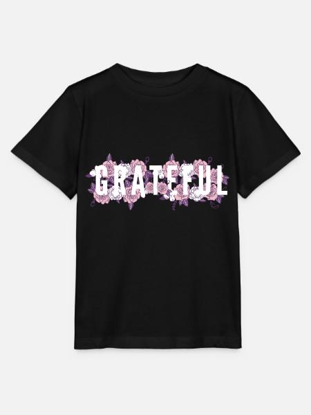 Dankbar - Stanley/Stella Kinder T-Shirt MINI CREATOR  - Schwarz