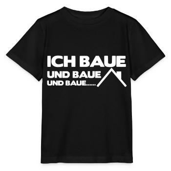 Ich baue und baue und baue - Stanley/Stella Kinder T-Shirt MINI CREATOR  - Schwarz - Vorne - Mikhail (115cm)