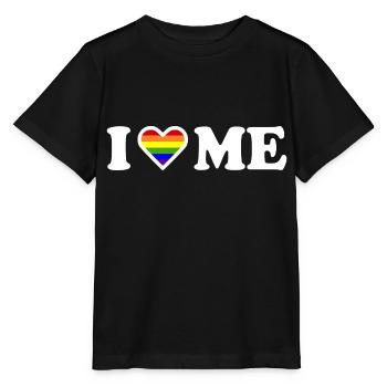 I love me - Stanley/Stella Kinder T-Shirt MINI CREATOR  - Schwarz - Vorne - Mikhail (115cm)