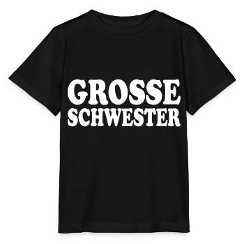 Grosse schwester - Stanley/Stella Kinder T-Shirt MINI CREATOR  - Schwarz - Vorne - Mikhail (115cm)