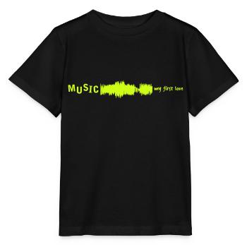 Musique > Mon premier amour > VECTORGRAPHIC - T-shirt bio MINI CREATOR Stanley/Stella Enfant - noir - Devant - Mikhail (115cm)