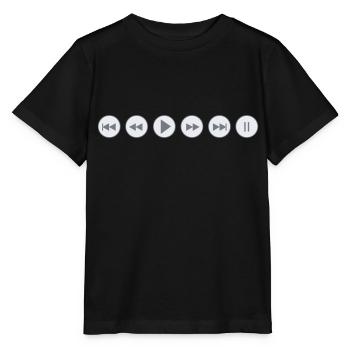 Écoutez - T-shirt bio MINI CREATOR Stanley/Stella Enfant - noir - Devant - Mikhail (115cm)