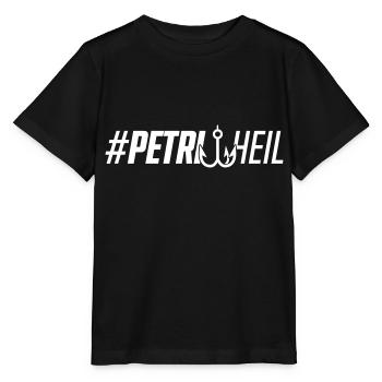 angelhaken petri heil - Stanley/Stella Kinder T-Shirt MINI CREATOR  - Schwarz - Vorne - Mikhail (115cm)