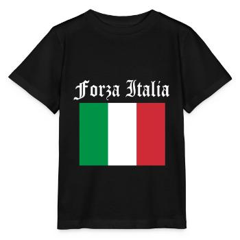 Italie Fans - T-shirt bio MINI CREATOR Stanley/Stella Enfant - noir - Devant - Mikhail (115cm)