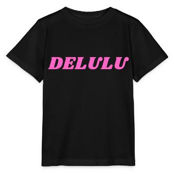 DELULU, Pink - Stanley/Stella MINI CREATOR Kids’ T-Shirt - black - Front - Mikhail (115cm)