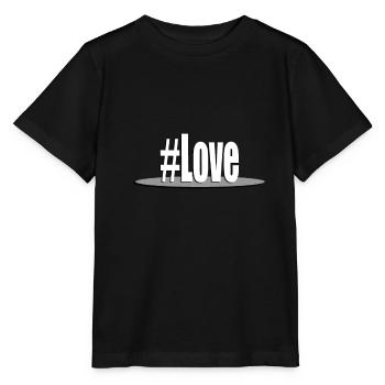 Hashtag Love #Love - T-shirt bio MINI CREATOR Stanley/Stella Enfant - noir - Devant - Mikhail (115cm)