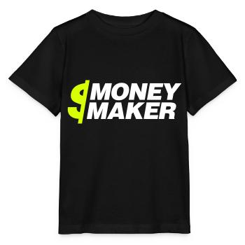 Money Maker - Stanley/Stella Kinder T-Shirt MINI CREATOR  - Schwarz - Vorne - Mikhail (115cm)