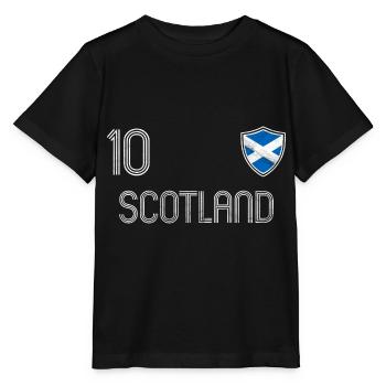Scotland Football Team - Stanley/Stella MINI CREATOR Kids’ T-Shirt - black - Front - Mikhail (115cm)