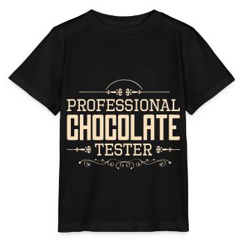 Chocolat Chocolat Chocolat Barre de chocolat Cuisson - T-shirt bio MINI CREATOR Stanley/Stella Enfant - noir - Devant - Mikhail (115cm)