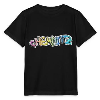 Chemnitz Allemagne Ville Graffiti Spray Sprayer - T-shirt bio MINI CREATOR Stanley/Stella Enfant - noir - Devant - Mikhail (115cm)