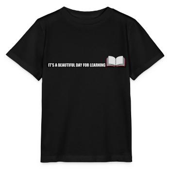 beautiful day for learning - Stanley/Stella MINI CREATOR Kids’ T-Shirt - black - Front - Mikhail (115cm)