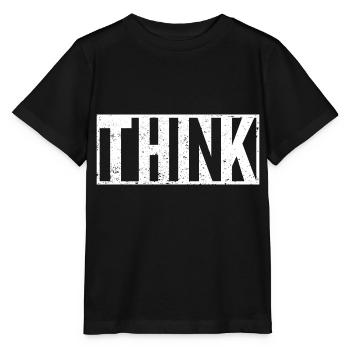 Denke Slogan Statement - Stanley/Stella Kinder T-Shirt MINI CREATOR  - Schwarz - Vorne - Mikhail (115cm)