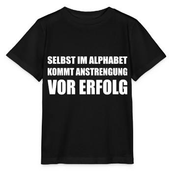 Anstrengung vor dem Erfolg - Stanley/Stella Kinder T-Shirt MINI CREATOR  - Schwarz - Vorne - Mikhail (115cm)