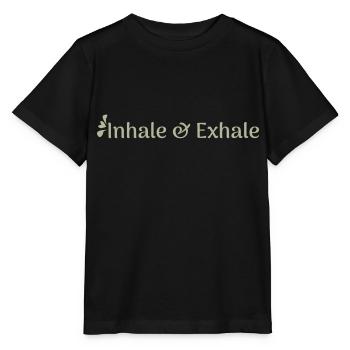 Inhale & Exhale - Stanley/Stella MINI CREATOR Kids’ T-Shirt - black - Front - Mikhail (115cm)