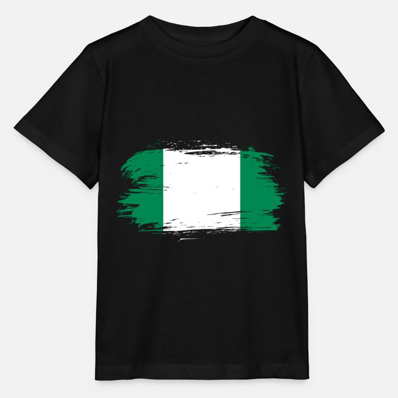 Drapeau nigérian - T-shirt bio MINI CREATOR Stanley/Stella Enfant - noir