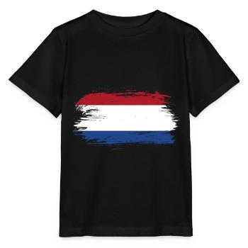 Pays-Bas Pavillon - T-shirt bio MINI CREATOR Stanley/Stella Enfant - noir - Devant - Mikhail (115cm)