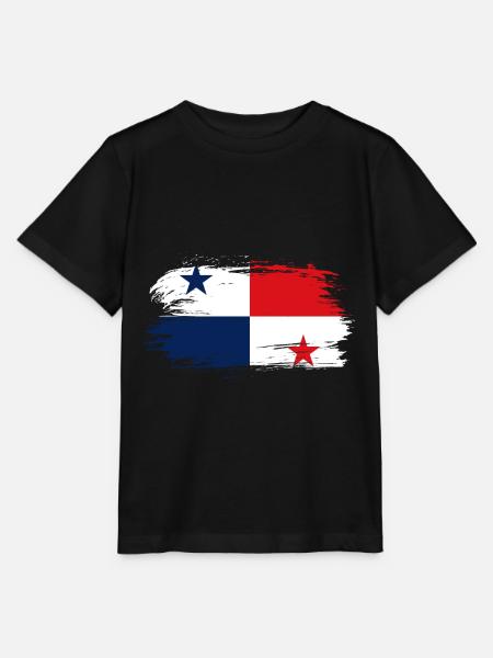 Panama Flagge - Stanley/Stella Kinder T-Shirt MINI CREATOR  - Schwarz