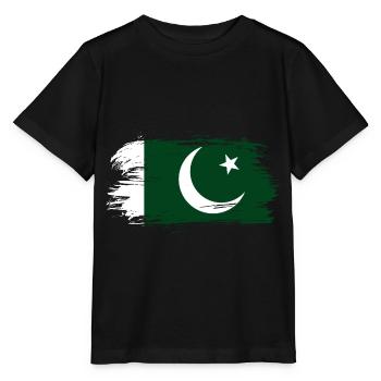 Pakistan Flag Flag - Stanley/Stella MINI CREATOR Kids’ T-Shirt - black - Front - Mikhail (115cm)
